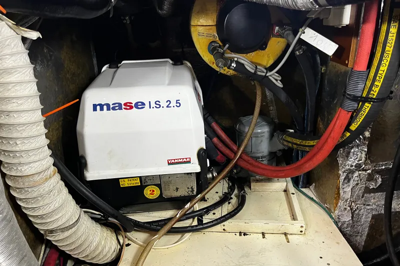 Slide: The Image of Engine room of 1997 Hallberg-Rassy 42F with Mase I.S. 2.5 generator. - 34