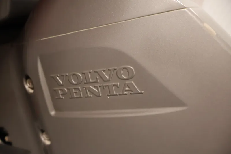 Slide: The Image of Close-up of Volvo Penta engine on 2009 Four Winns H180 boat. - 39
