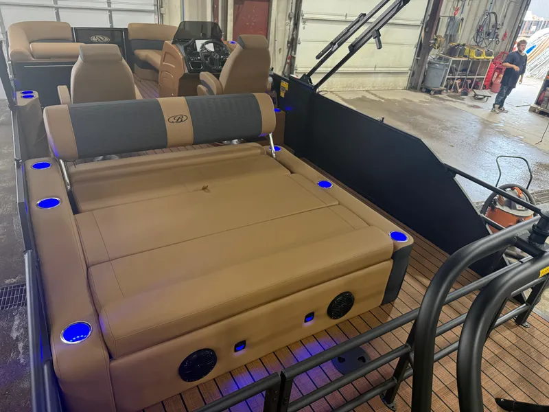 Slide: The Image of Bentley Pontoons Elite 300HP 253 Swingback Tritoon 2027 - 26