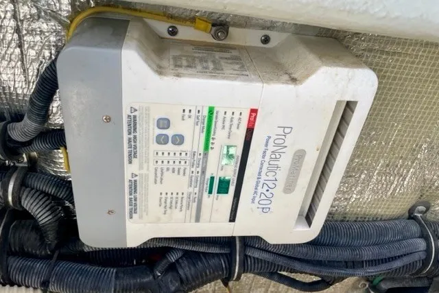 Slide: The Image of ProNautic 1220P marine battery charger in a 2013 Chris-Craft Corsair 32 boat. - 17