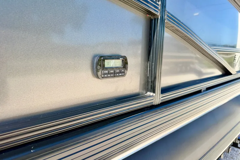 Slide: The Image of Exterior control panel on 2027 Vanderbilt 23QS vehicle, showcasing sleek design and functionality. - 19
