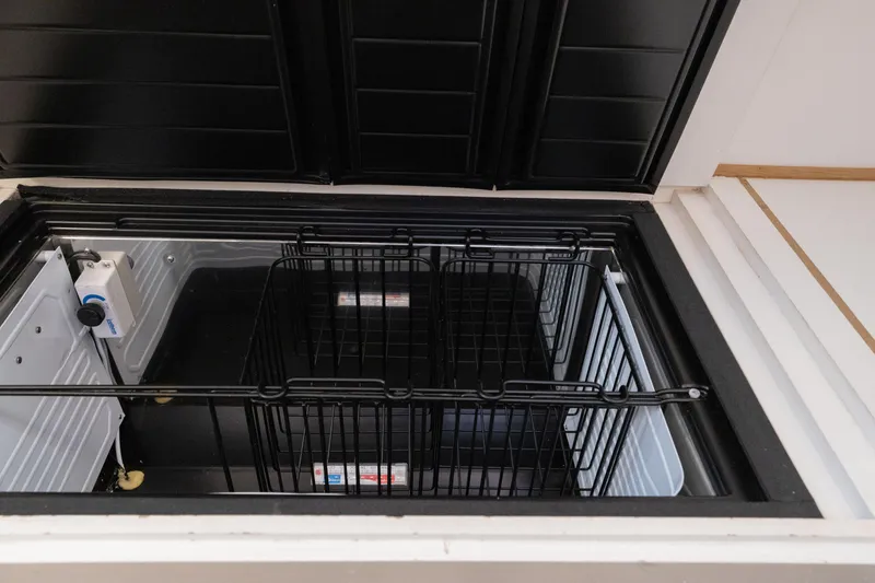Slide: The Image of Open storage compartment on 2010 Grand Banks 41 Heritage EU yacht. - 35
