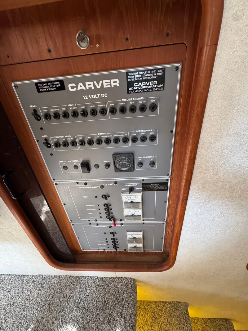 Slide: The Image of Carver Yachts 3608 Aft Cabin Motor Yacht 1991 - 56