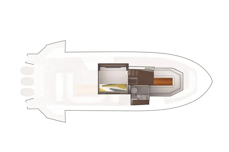 Slide: The Image of Manufacturer Provided Image: Floor plan of 2021 Cruisers Yachts 42 GLS, showcasing interior layout and design. - 37