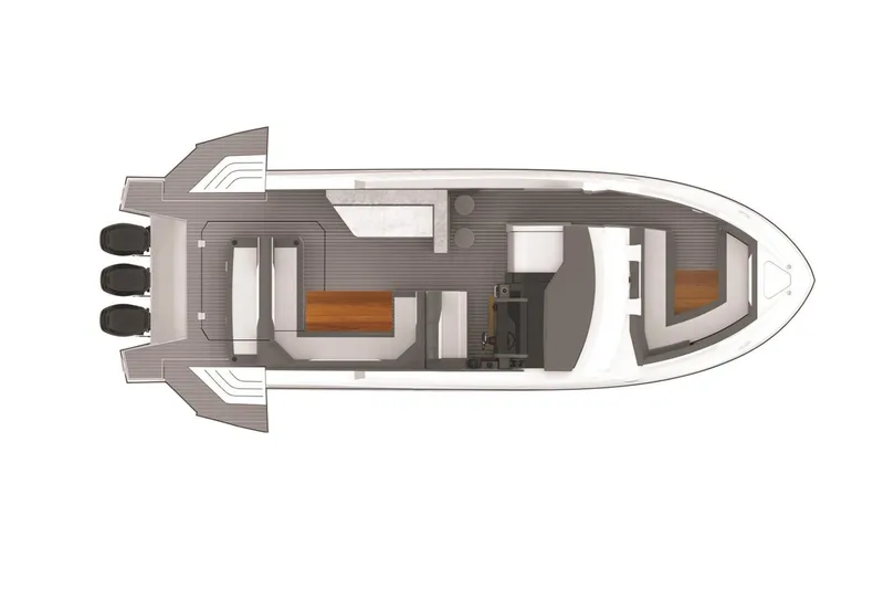 Slide: The Image of Manufacturer Provided Image: Top view layout of 2021 Cruisers Yachts 42 GLS boat. - 36