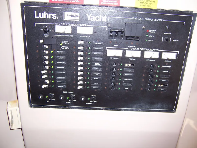 Slide: The Image of 36' Luhrs Breaker Panel - 49
