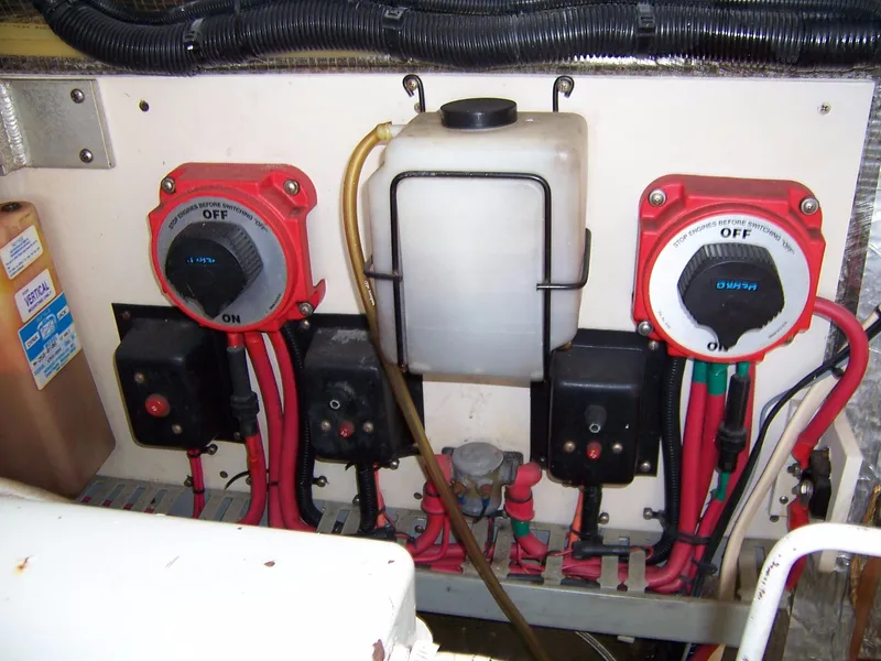 Slide: The Image of 36' Luhrs Battery Switches - 48