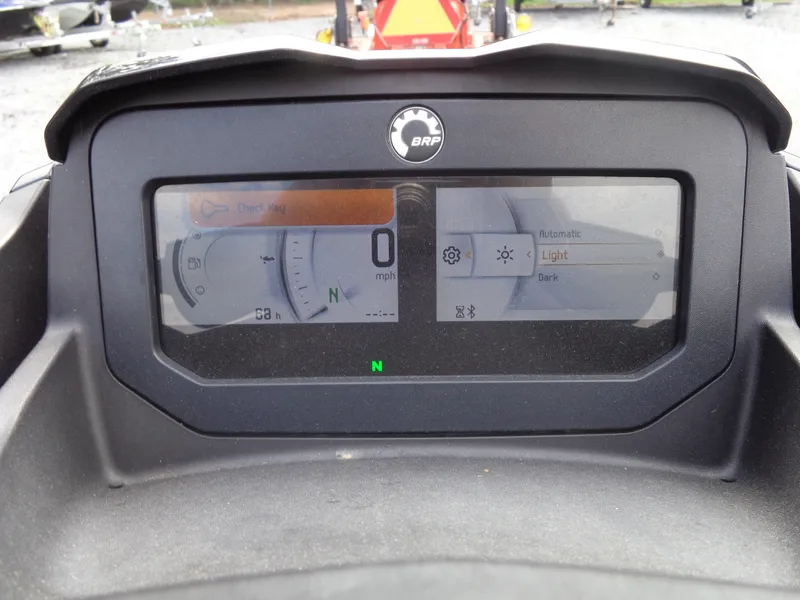 Slide: The Image of The image shows the dashboard of a 2024 Sea-Doo RXT-X 325 with a digital display. - 22