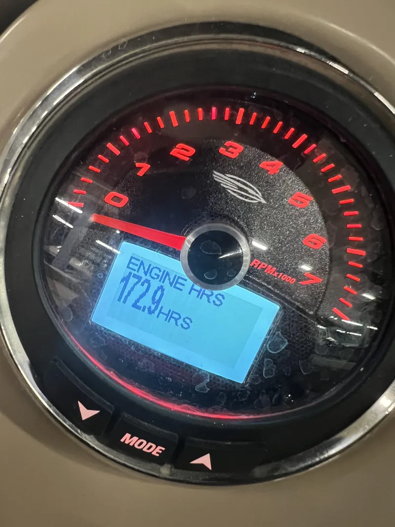 Slide: The Image of Close-up of a tachometer displaying 172.9 engine hours. - 20