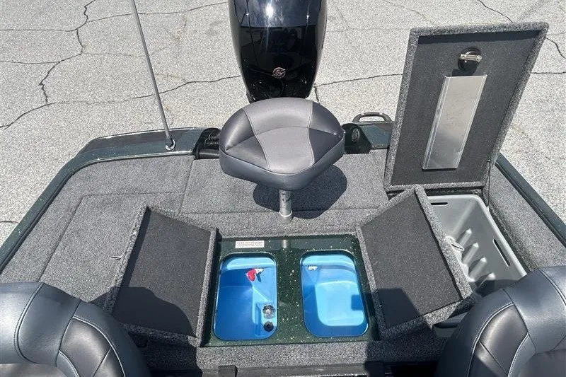 Slide: The Image of 2027 Nitro Z18 XL Pro boat interior with seating and storage compartments. - 4