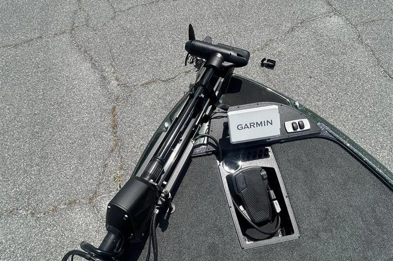 Slide: The Image of 2027 Nitro Z18 XL Pro boat with Garmin navigation system and trolling motor. - 7