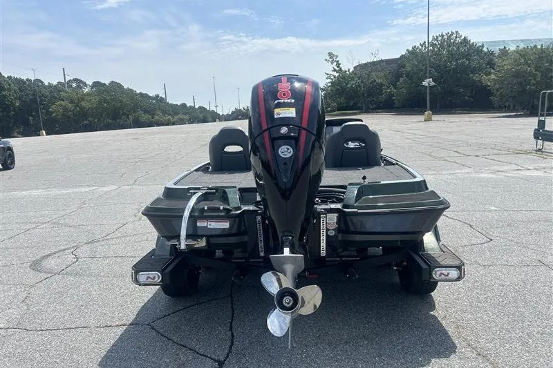 Slide: The Image of The image shows a 2027 Nitro Z18 XL Pro boat in a parking lot. - 3