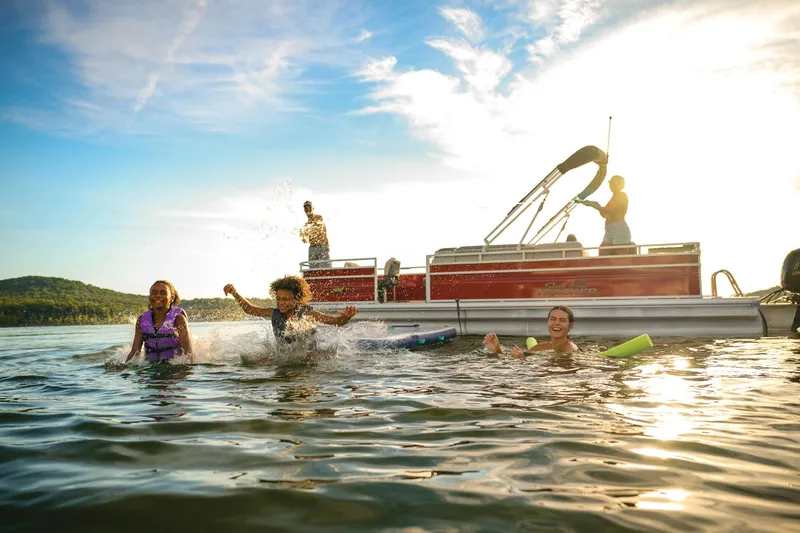 Slide: The Image of Sun Tracker Fishin' Barge 22 DLX 2027 - 78