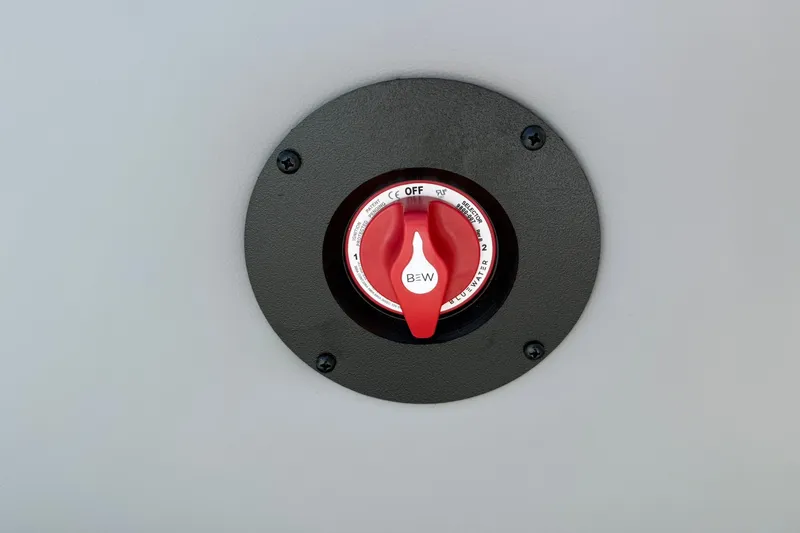 Slide: The Image of Red switch on Bentley Pontoons Legacy 223 Swingback, 2026 model. - 12