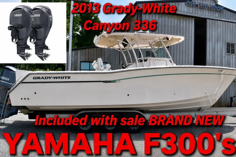 The Image of 2013 Grady-White Canyon 336 boat with new Yamaha F300 engines included. - 1