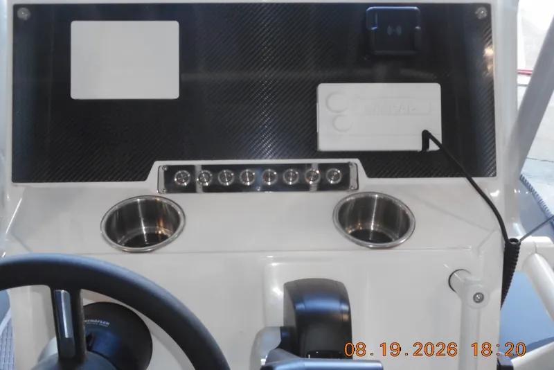 Slide: The Image of Highfield Patrol 540 dashboard with steering wheel and control panel, 2025 model. - 8