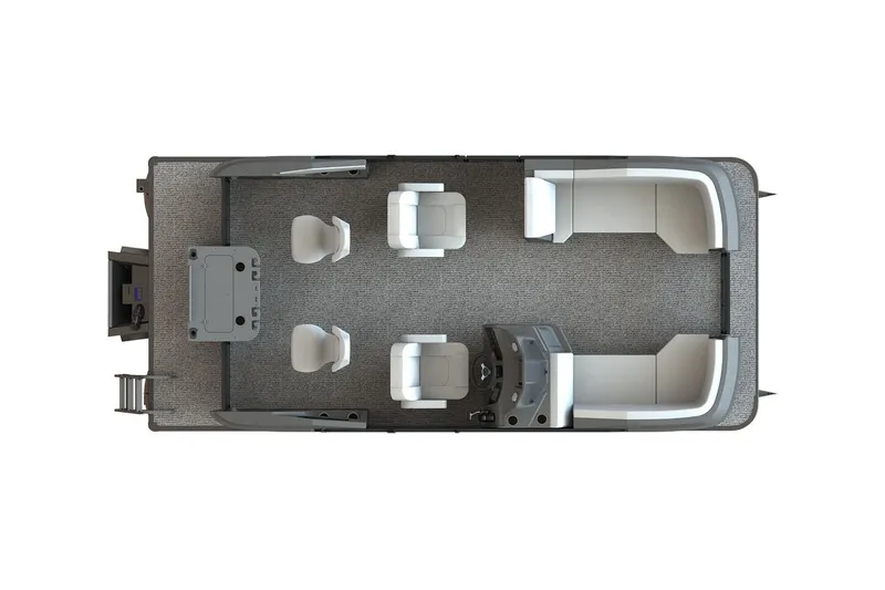 Slide: The Image of Manufacturer Provided Image: Top view of 2026 Sylvan R-20 PARTY FISH pontoon boat layout. - 7