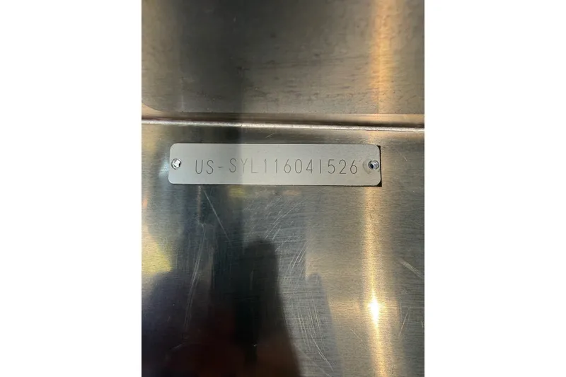 Slide: The Image of Metallic identification plate on Sylvan X-3 CLZ DH, 2026 model. - 29