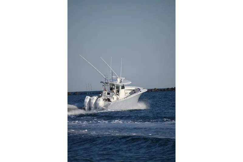 The Image of 2026 Onslow Bay 37 Tournament Edition boat cruising on open water. - 7