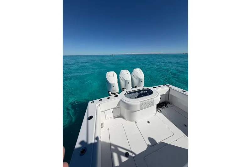 Slide: The Image of Onslow Bay 37 Tournament Edition 2026 on clear turquoise water under blue sky. - 127