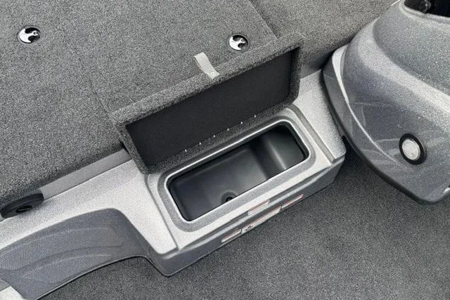 Slide: The Image of Interior storage compartment of 2026 Nitro Z17 boat, featuring sleek design and durable materials. - 10