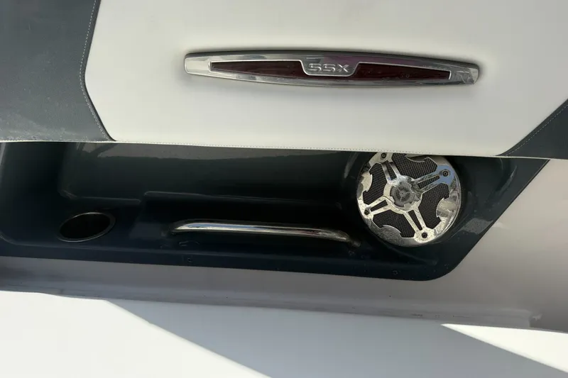 Slide: The Image of 2020 Chaparral 257 SSX boat speaker and handle detail. - 25