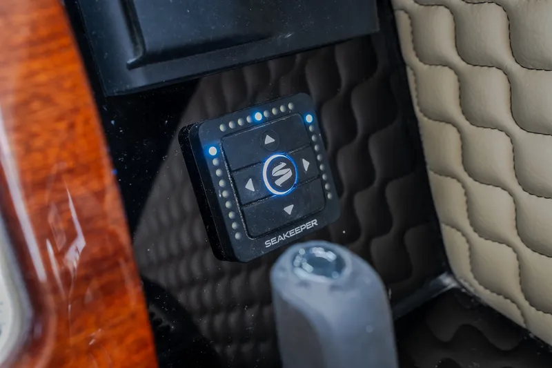 Slide: The Image of Control panel on 2027 Chris-Craft Launch 35 GT boat with Seakeeper system. - 58