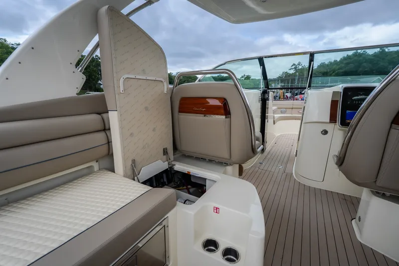 Slide: The Image of 2027 Chris-Craft Launch 35 GT interior with luxurious seating and modern design. - 81