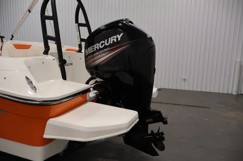 Slide: The Image of 2019 Bayliner Element 180 XL with Mercury FourStroke engine in a showroom. - 34
