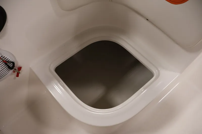Slide: The Image of Storage compartment on 2019 Bayliner Element 180 XL boat interior. - 25