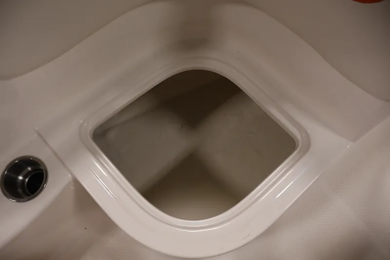 Slide: The Image of Storage compartment in 2019 Bayliner Element 180 XL boat interior. - 27