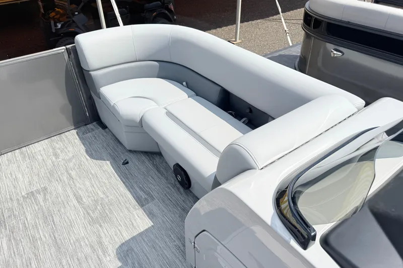 Slide: The Image of 2027 Bentley Pontoons Legacy 223 Swingback with luxurious seating and modern design. - 16