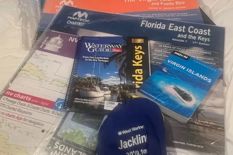 Slide: The Image of Nautical charts and guides for Florida, Virgin Islands, and Puerto Rico, ideal for Fountaine Pajot SABA 50. - 118