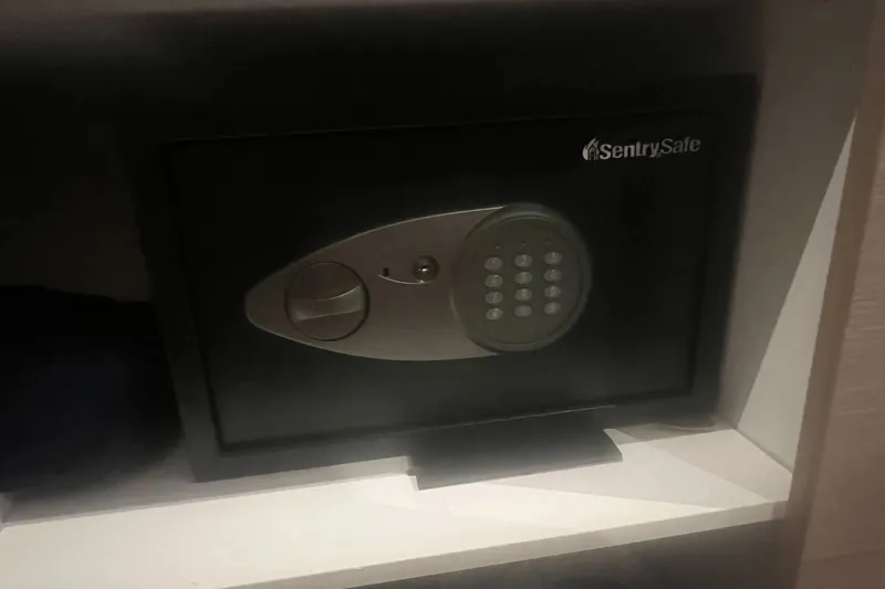 Slide: The Image of Secure SentrySafe with electronic keypad in a Fountaine Pajot SABA 50 yacht. - 72