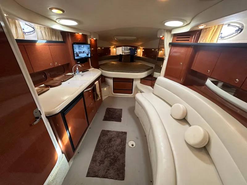 Slide: The Image of Luxurious interior of 2003 Sea Ray 340 Sundancer yacht with modern amenities. - 2