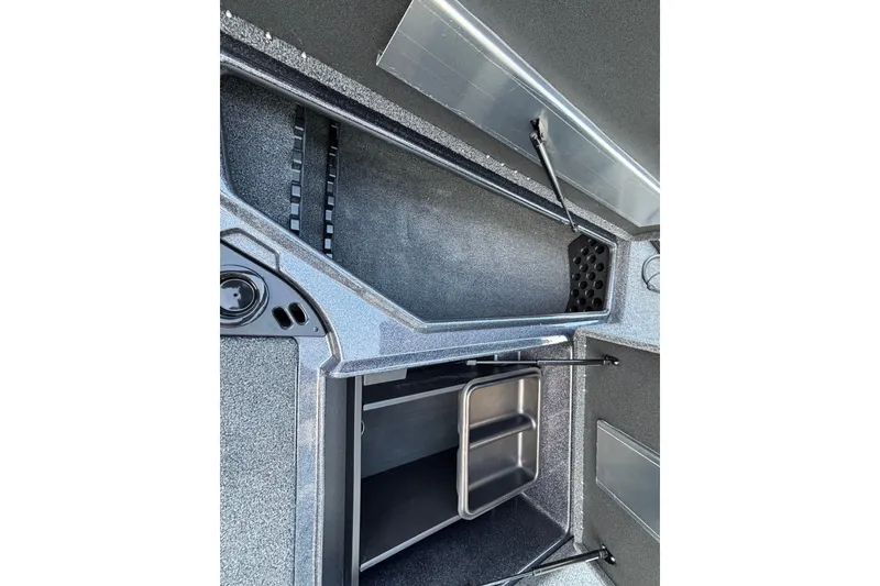 Slide: The Image of Interior storage compartment of 2027 Nitro Z18 XL Pro boat. - 13