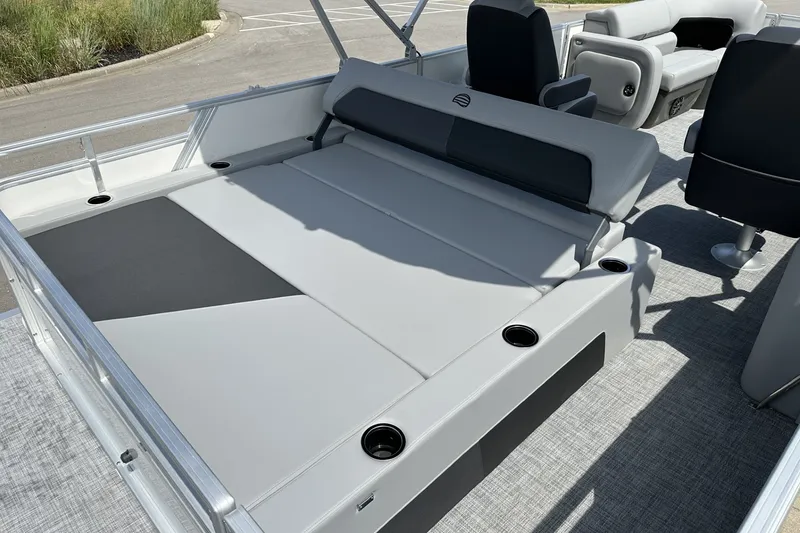 Slide: The Image of 2027 Sun Tracker Party Barge 22 RF DLX with spacious seating and modern design. - 20