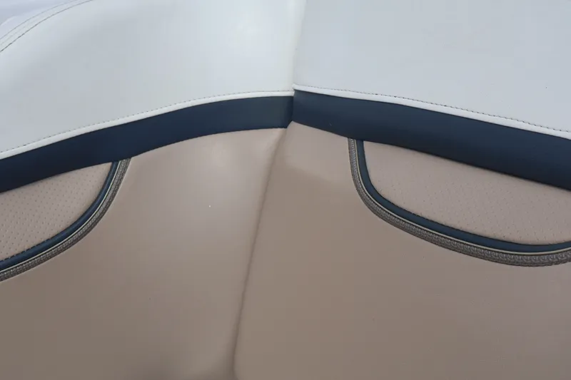 Slide: The Image of Beige and white leather seating on 2006 Four Winns H240 boat. - 45