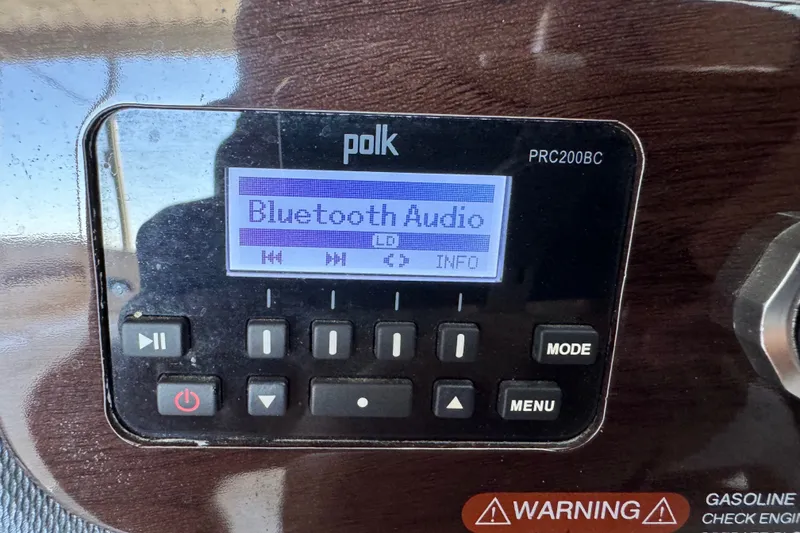 Slide: The Image of Polk PRC200BC audio system displaying Bluetooth audio on Chaparral 264 Sunesta 2019. - 16