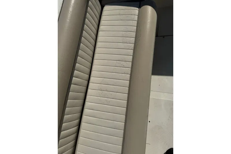 Slide: The Image of Close-up of 2004 Scout 242 Abaco boat seat with light wear. - 5