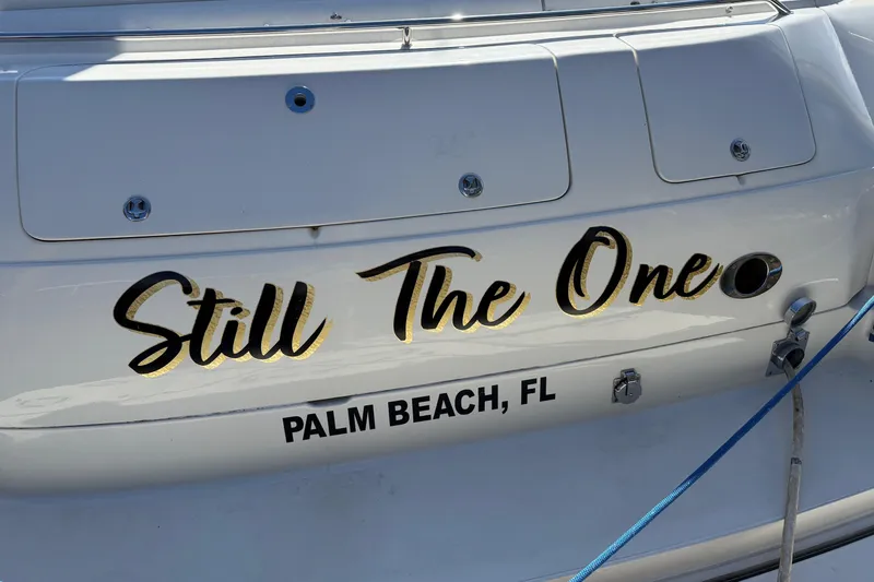 Slide: The Image of 2004 Sea Ray 550 Sundancer yacht named "Still The One" docked in Palm Beach, FL. - 115