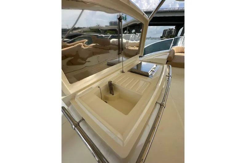 Slide: The Image of Luxury Azimut 75 yacht's outdoor sink and grill area, 2010 model. - 27