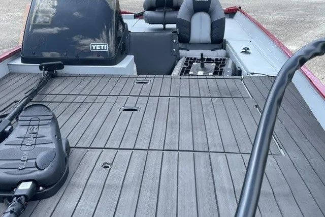 Slide: The Image of 2020 Crestliner 1700 Storm boat interior with seating and deck view. - 5