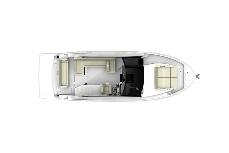 Slide: The Image of Manufacturer Provided Image: Top view of 2026 Regal 36 Grande Coupe boat layout, showcasing interior design. - 24