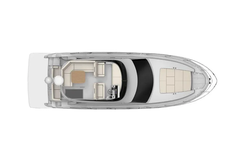 Slide: The Image of Manufacturer Provided Image: Top view of 2026 Regal 38 Fly yacht layout, showcasing spacious deck and seating areas. - 22