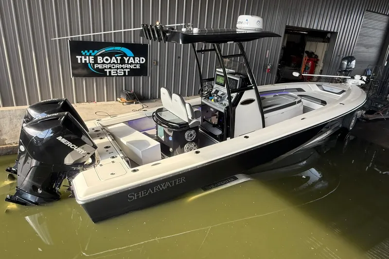 The Image of 2020 ShearWater 270 Carolina Flare boat at performance test facility. - 0