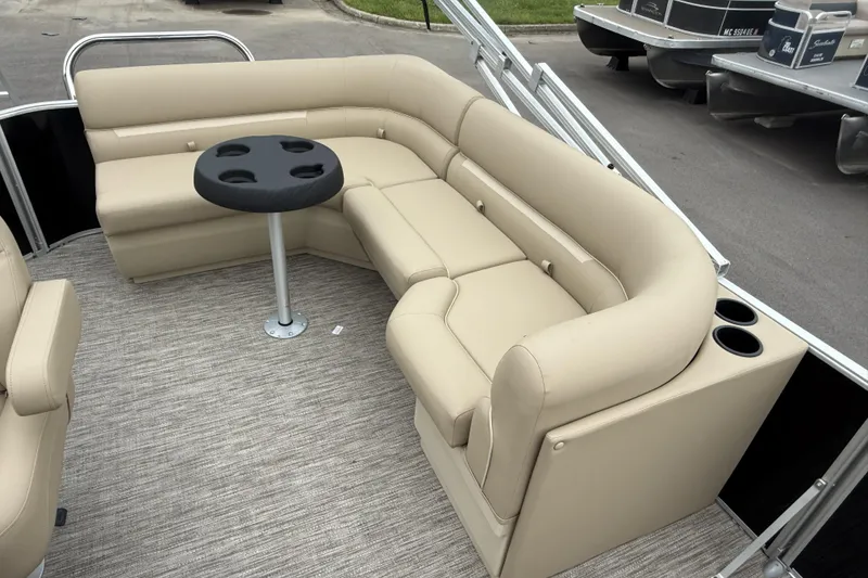 Slide: The Image of Luxurious seating area on 2027 Godfrey Xperience 2086 CX pontoon boat. - 14