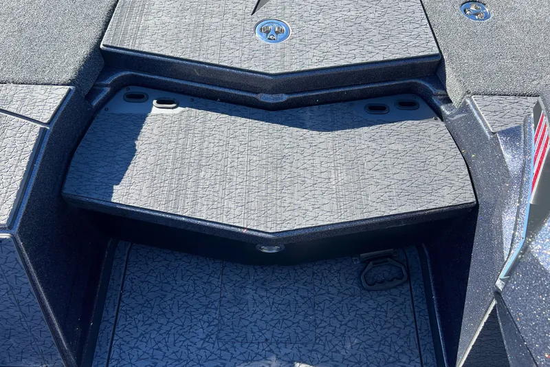 Slide: The Image of 2026 Vexus VXs20 boat deck with textured surface and storage compartments. - 19