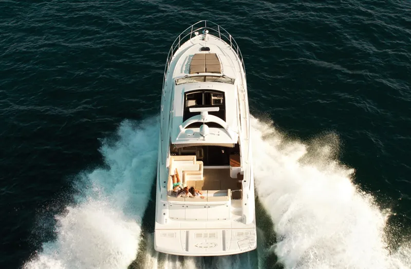 Slide: The Image of Manufacturer Provided Image: 2017 Sea Ray Sundancer 510 cruising on open water. - 10