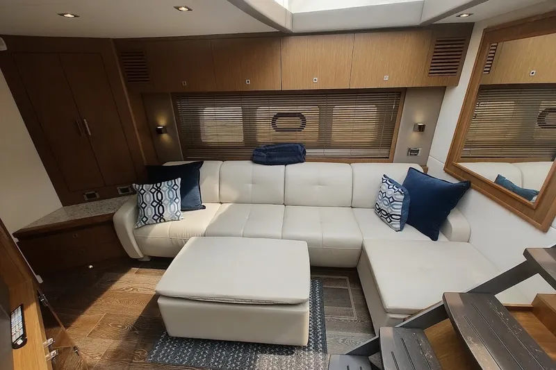 Slide: The Image of Luxurious interior of 2017 Sea Ray Sundancer 510 yacht with elegant seating and decor. - 28